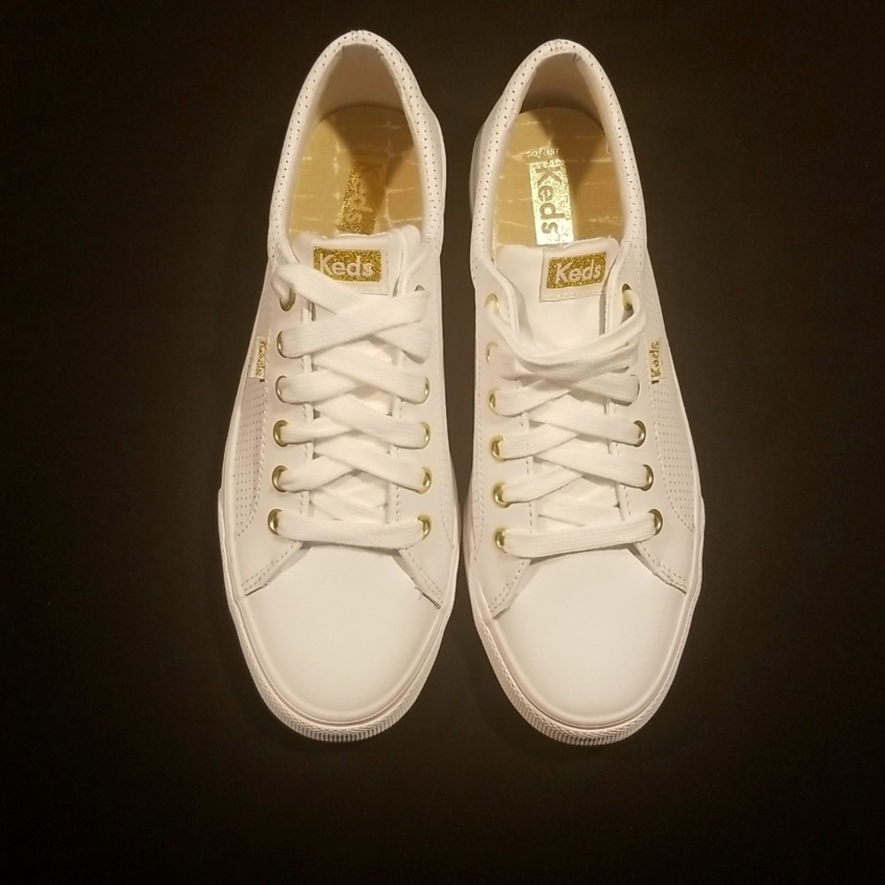 Keds Jump Kick Leather Sneakers- Size 8 1/2